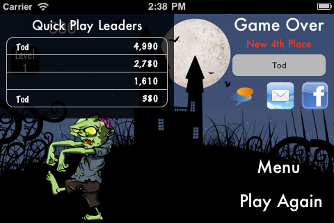 Zombie Rush screenshot