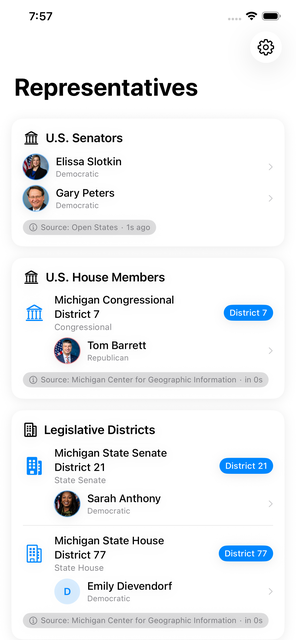 Michigan Voter screenshot